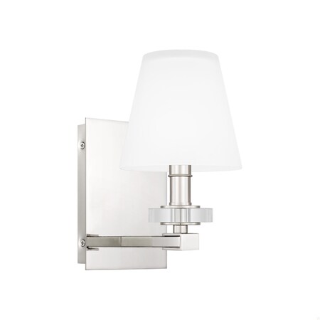 Quoizel Kelsey Glen 1-Light Polished Nickel Wall Sconce KLS8605PK